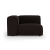 FLAKE couch: element left, royal velvet, espresso