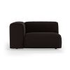 FLAKE couch: element left 1,5-seat, royal velvet, espresso