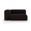 FLAKE couch: element left XL, royal velvet, espresso