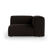 FLAKE couch: element right, royal velvet, espresso