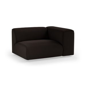 Alternative view of FLAKE couch: element right 1,5-seat, royal velvet, espresso