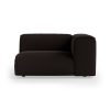 FLAKE couch: element right 1,5-seat, royal velvet, espresso