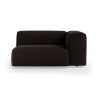 FLAKE couch: element right XL, royal velvet, espresso