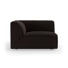 FLAKE couch: element corner, royal velvet, espresso