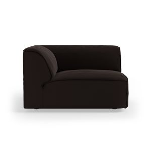 FLAKE couch: element corner, royal velvet, espresso