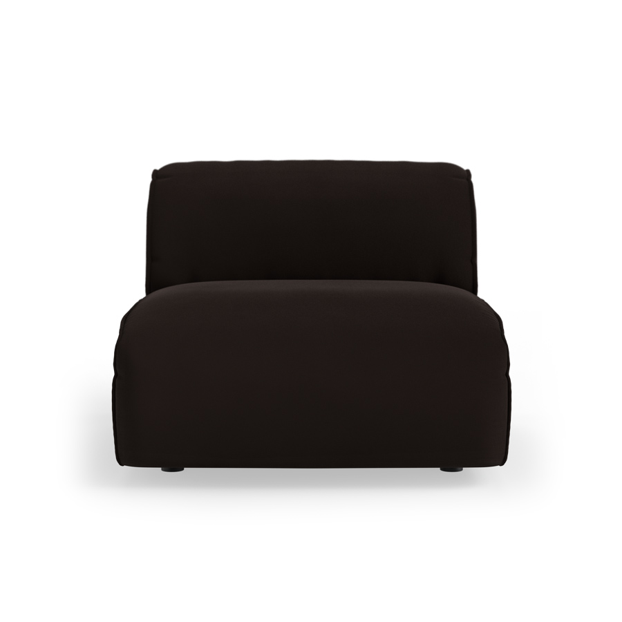 FLAKE couch: element middle, royal velvet, espresso