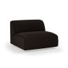 FLAKE couch: element middle 1,5-seat, royal velvet, espresso - Image 2