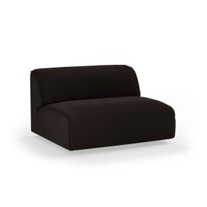 Alternative view of FLAKE couch: element middle XL, royal velvet, espresso