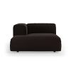 FLAKE couch: element left divan, royal velvet, espresso