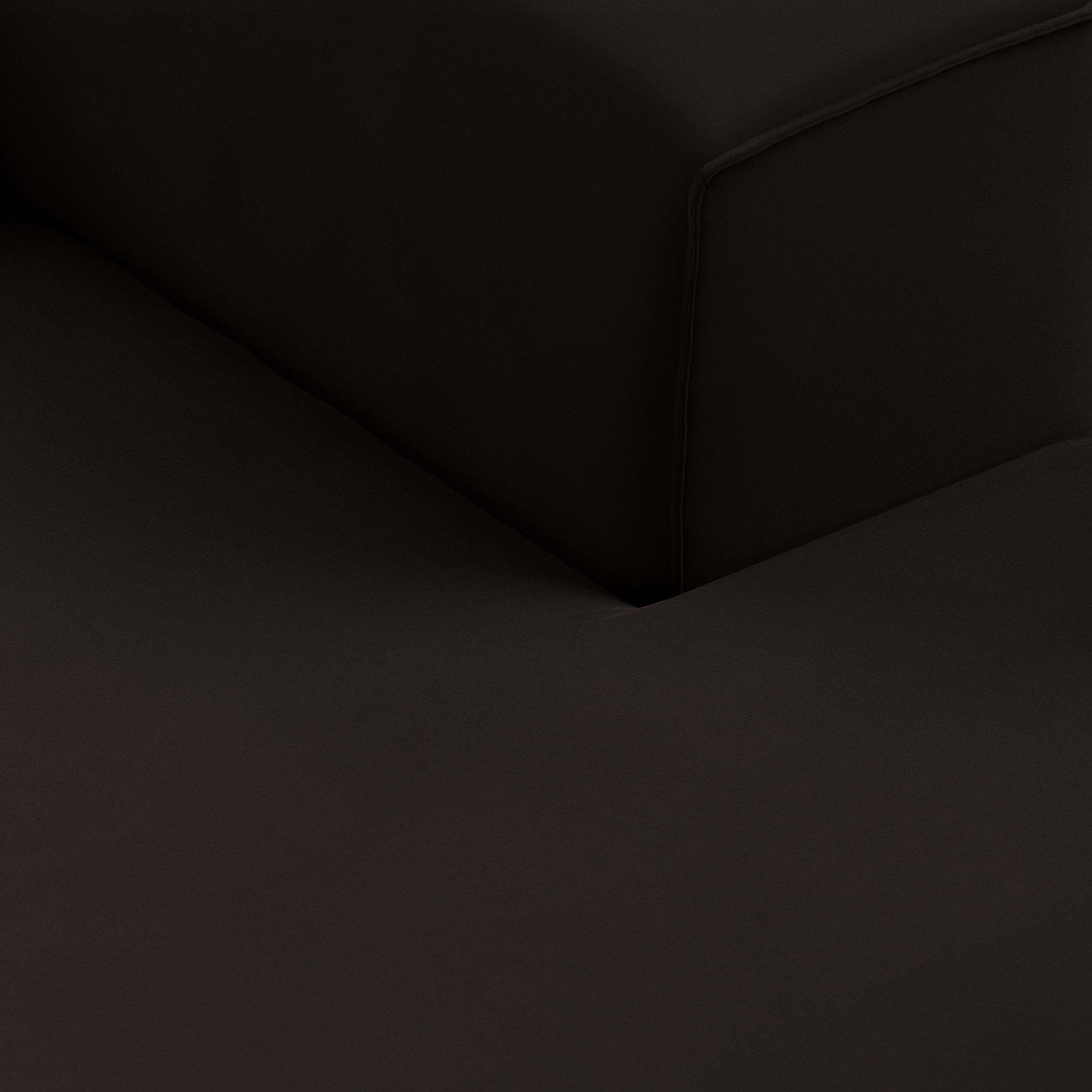 FLAKE couch: element right divan, royal velvet, espresso - Image 3