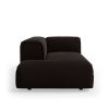 FLAKE couch: element left longchair, royal velvet, espresso