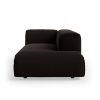 FLAKE couch: element right longchair, royal velvet, espresso