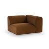 FLAKE couch: element right, royal velvet, caramel - Image 2