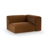 FLAKE couch: element right 1,5-seat, royal velvet, caramel - Image 2