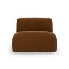 FLAKE couch: element middle, royal velvet, caramel
