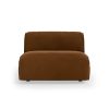 FLAKE couch: element middle 1,5-seat, royal velvet, caramel