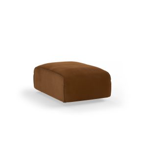 Alternative view of FLAKE couch: element hocker small, royal velvet, caramel