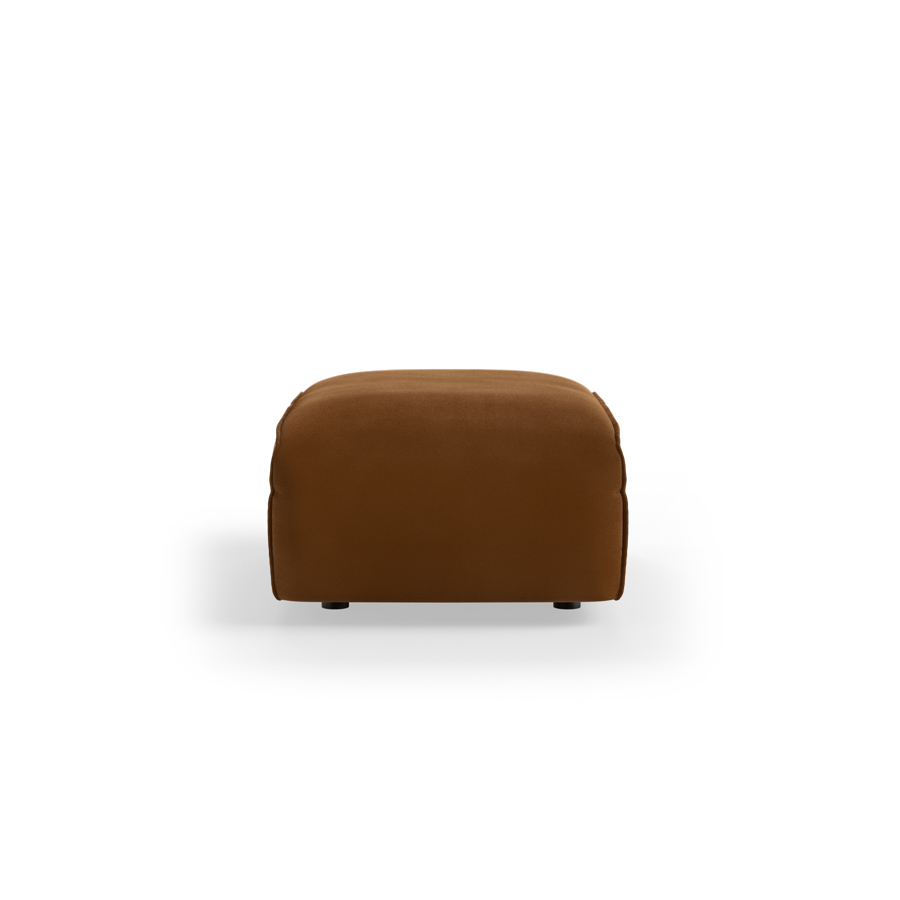 FLAKE couch: element hocker small, royal velvet, caramel