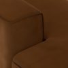 FLAKE couch: element left longchair, royal velvet, caramel - Image 3