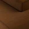 FLAKE couch: element right longchair, royal velvet, caramel - Image 3