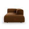 FLAKE couch: element right longchair, royal velvet, caramel