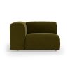 FLAKE couch: element left, royal velvet, olive