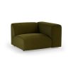 FLAKE couch: element right, royal velvet, olive - Image 2