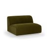 FLAKE couch: element middle XL, royal velvet, olive - Image 2