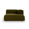 FLAKE couch: element right divan, royal velvet, olive