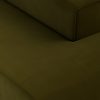 FLAKE couch: element right longchair, royal velvet, olive - Image 3