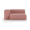 FLAKE couch: element left XL, linen, dusty rose