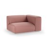 FLAKE couch: element right 1,5-seat, linen, dusty rose - Image 2