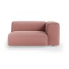 FLAKE couch: element right XL, linen, dusty rose
