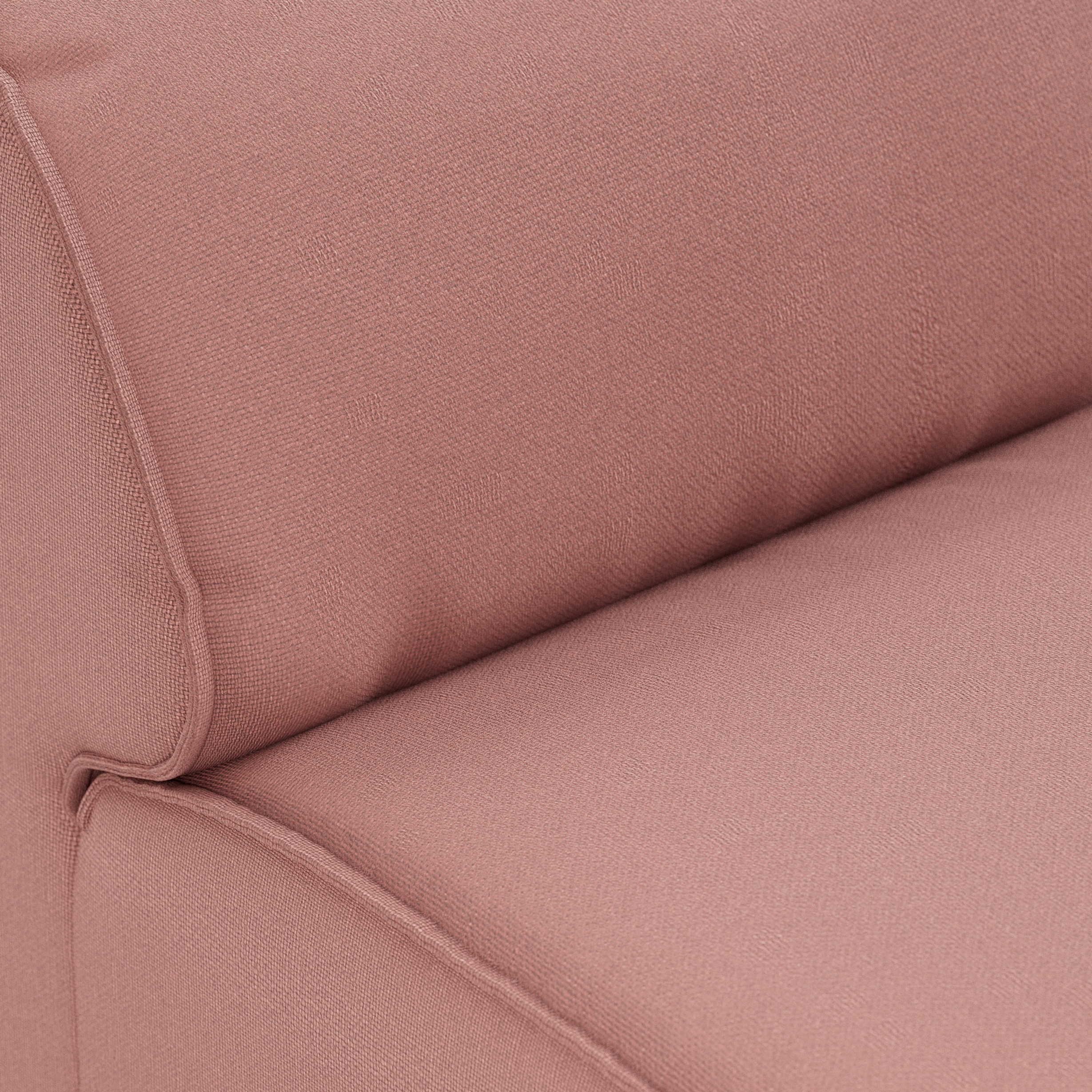 FLAKE couch: element middle, linen, dusty rose - Image 3