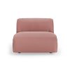 FLAKE couch: element middle, linen, dusty rose