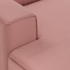 FLAKE couch: element left divan, linen, dusty rose - Image 3