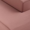 FLAKE couch: element right longchair, linen, dusty rose - Image 3