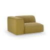 FLAKE couch: element left 1,5-seat, linen, burnt ochre - Image 2