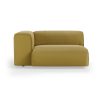 FLAKE couch: element left XL, linen, burnt ochre