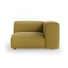 FLAKE couch: element right, linen, burnt ochre