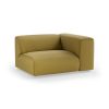 FLAKE couch: element right 1,5-seat, linen, burnt ochre - Image 2