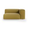 FLAKE couch: element right XL, linen, burnt ochre