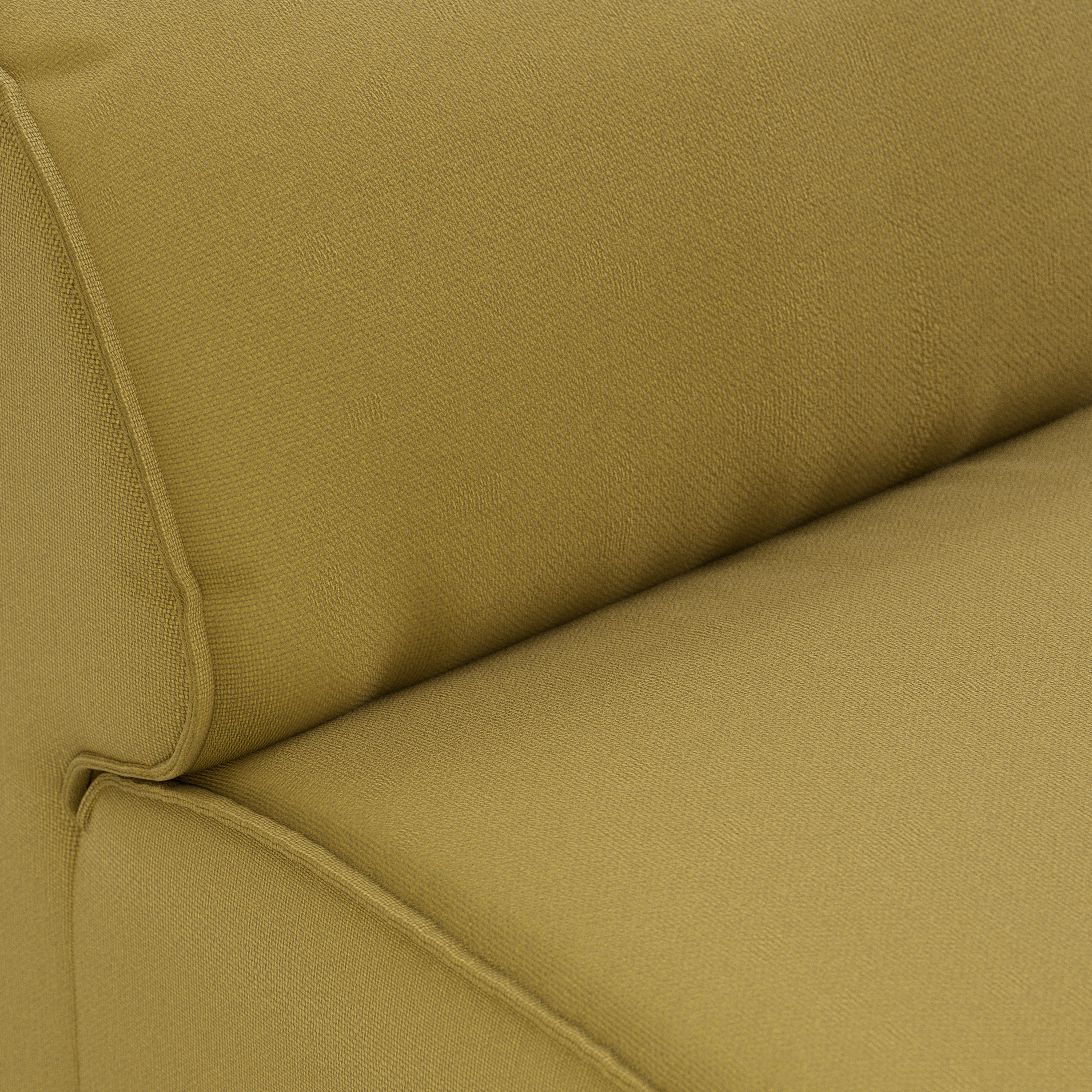FLAKE couch: element middle, linen, burnt ochre - Image 3