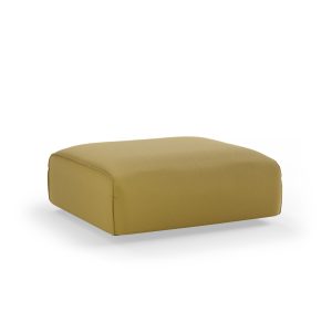 Alternative view of FLAKE couch: element hocker, linen, burnt ochre