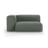 FLAKE couch: element left XL, linen, army green