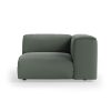 FLAKE couch: element right, linen, army green