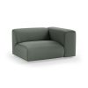 FLAKE couch: element right 1,5-seat, linen, army green - Image 2