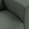 FLAKE couch: element right 1,5-seat, linen, army green - Image 3