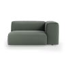 FLAKE couch: element right XL, linen, army green