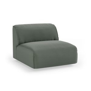 Alternative view of FLAKE couch: element middle, linen, army green